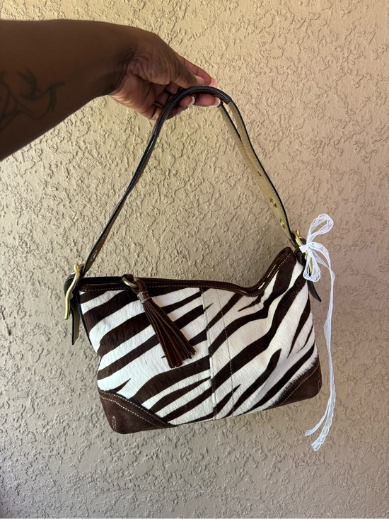Coach Handbags - *SOLD*Coach east west Zebra calf hair Bag